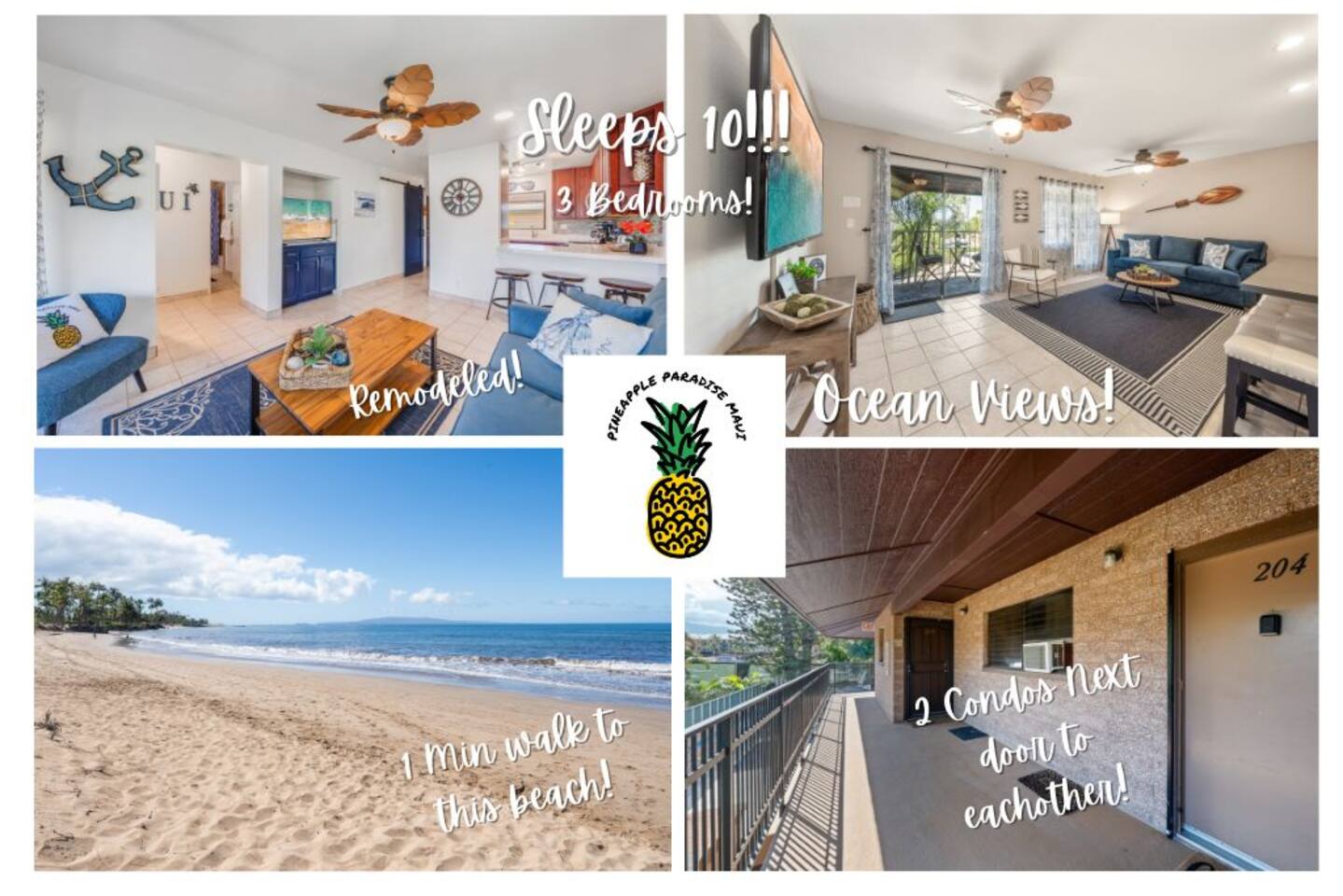 Sleep 10!~Ocean Views~2 Condos