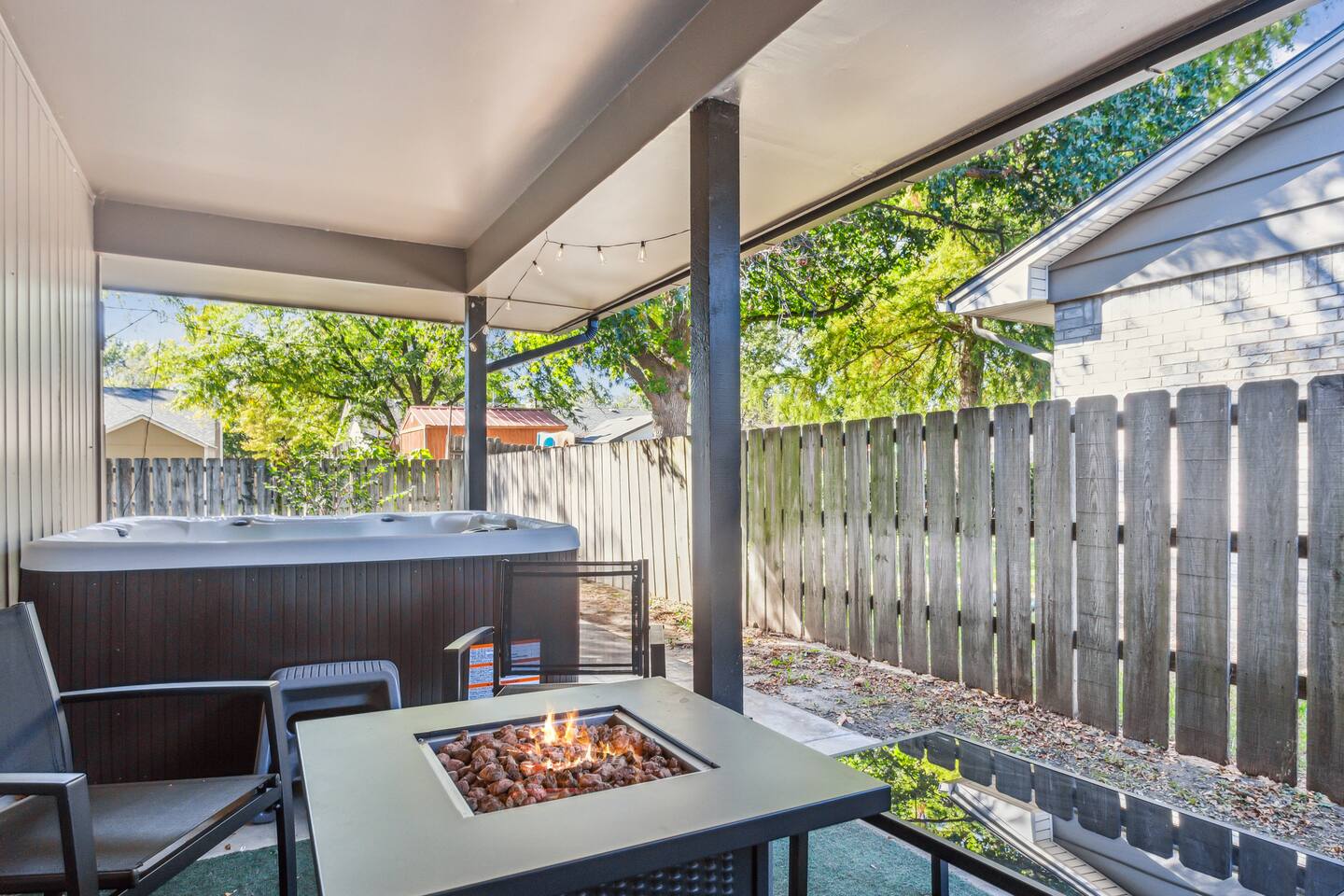 Place in Indian Hills Wichita with Hot Tub & Cinema/ Quiet Neighborhood