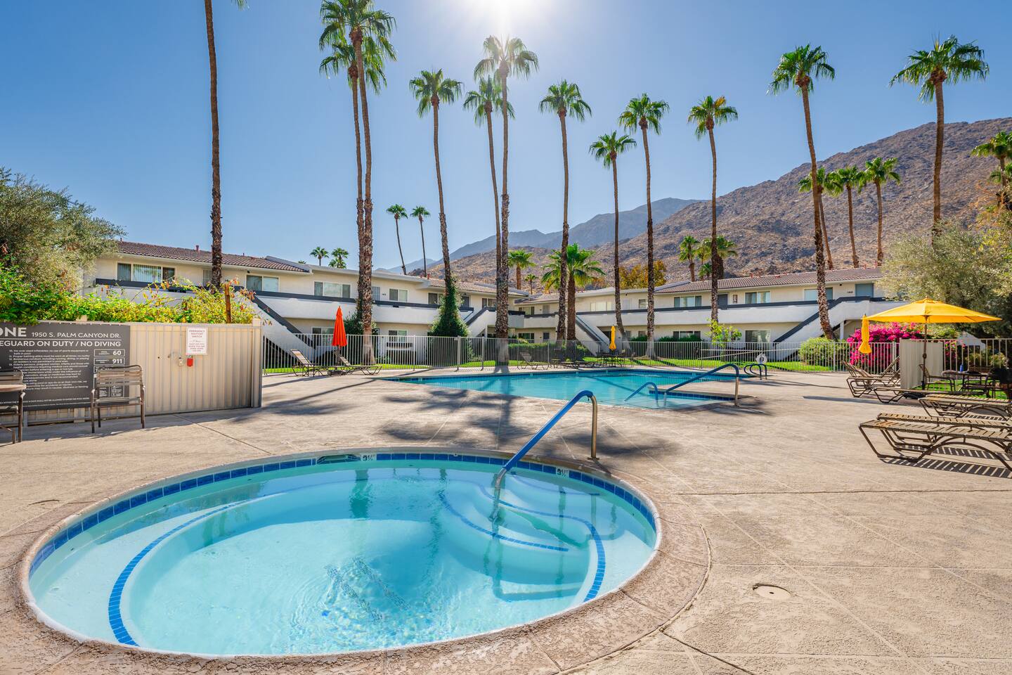 Palm Springs Condo | Pools | Hot tub | Parking