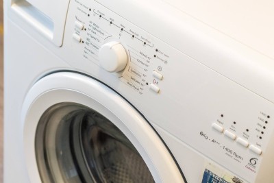 Modern washer with multiple settings for easy, convenient laundry.