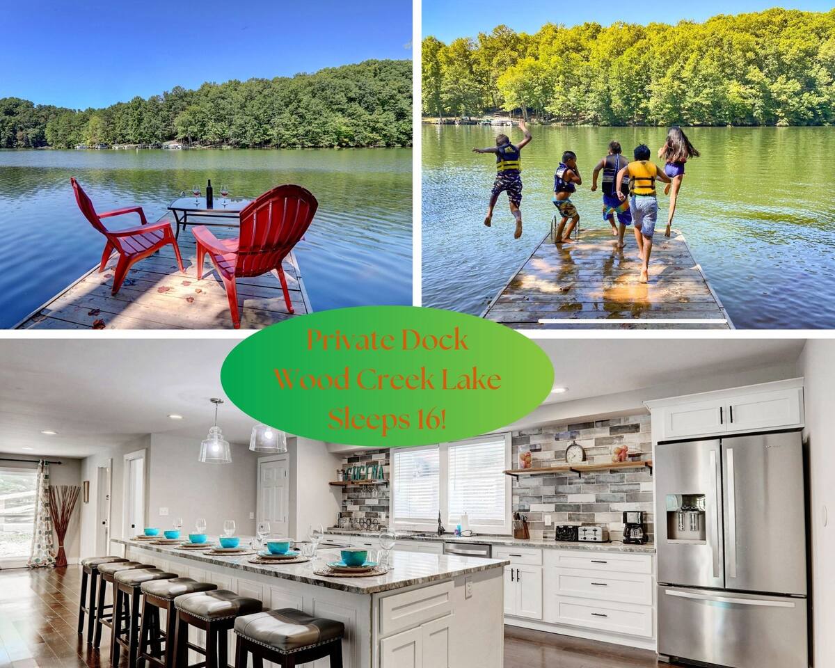 Special Fall Pricing! Lakefront w/dock & firepits