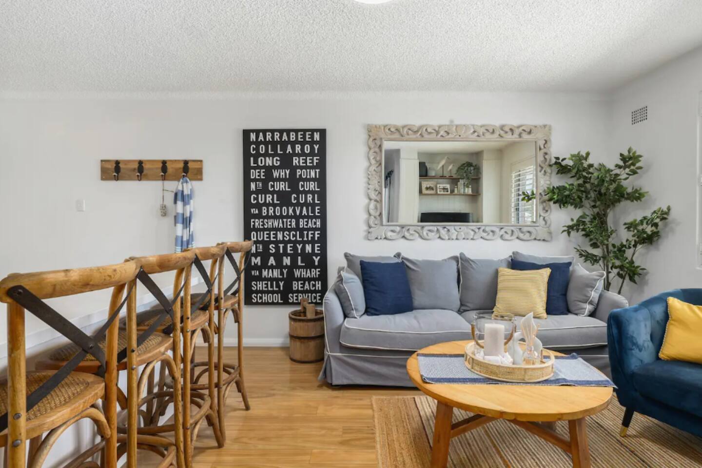 Hermoso apartamento de 2 dormitorios a 5 min de la playa y 3 min del pueblo