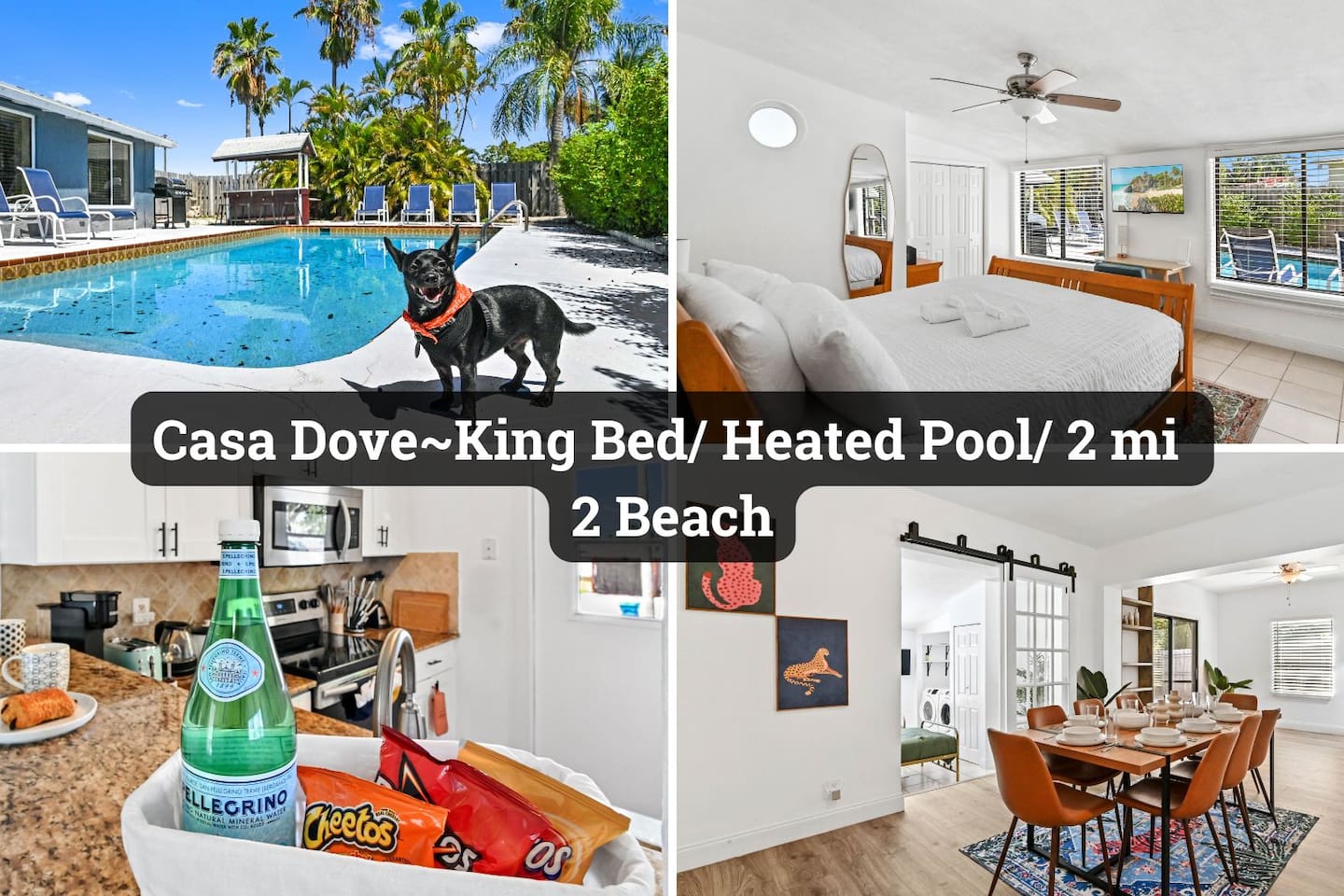 Casa Dove: Bright Pool Home • King Suite 2mi Beach