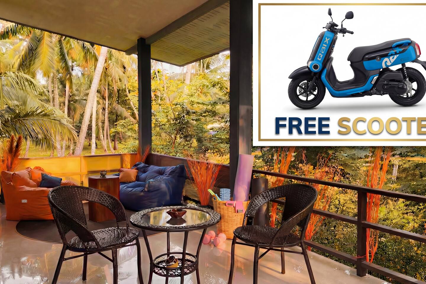 Free Scooter 2 Sofas 7 min beach Soft bed 300 Mbps