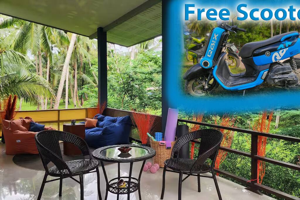 Free Scooter! 2 Sofas. 7min beach. Soft bed. 300Mb