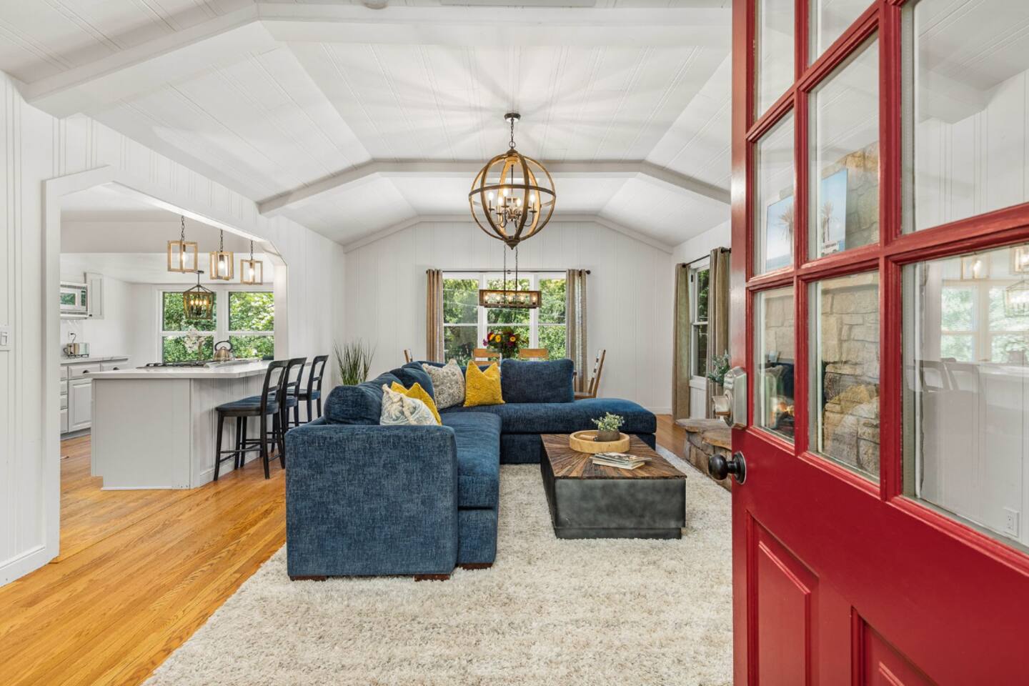 Spacious, cozy, and equipped with a smart TV, the living room invites you to unwind in style.