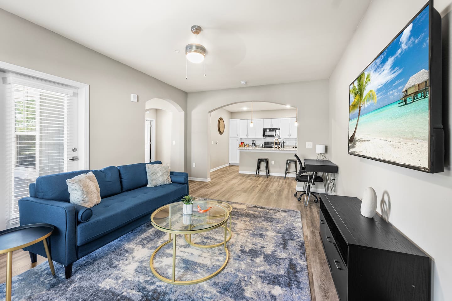 Deluxe 2BR Condo | Pool, Gym, Laundry Near Beach