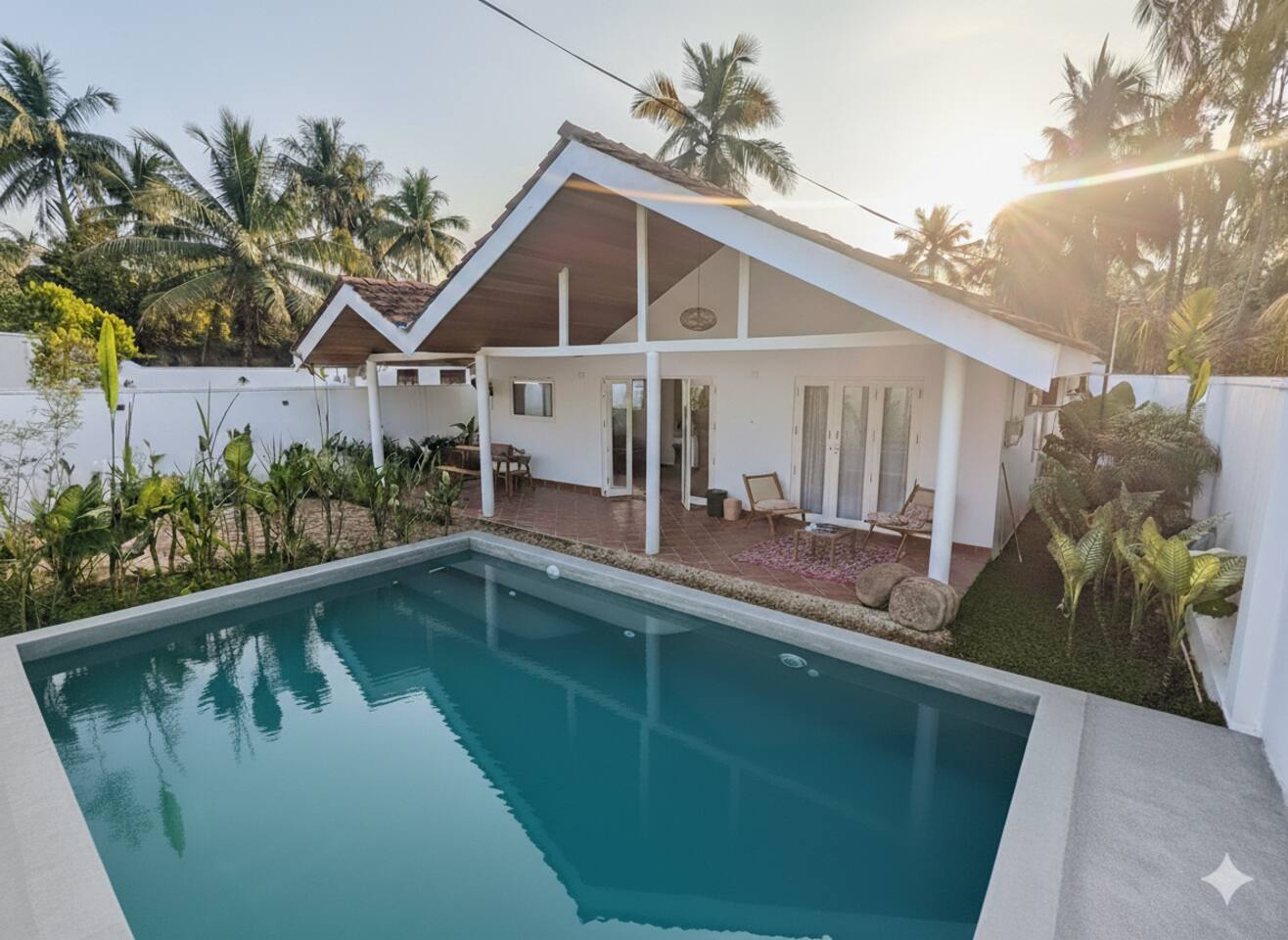 3 Bed Luxury Villa + Pool,  Beach Only 3 Min Walk