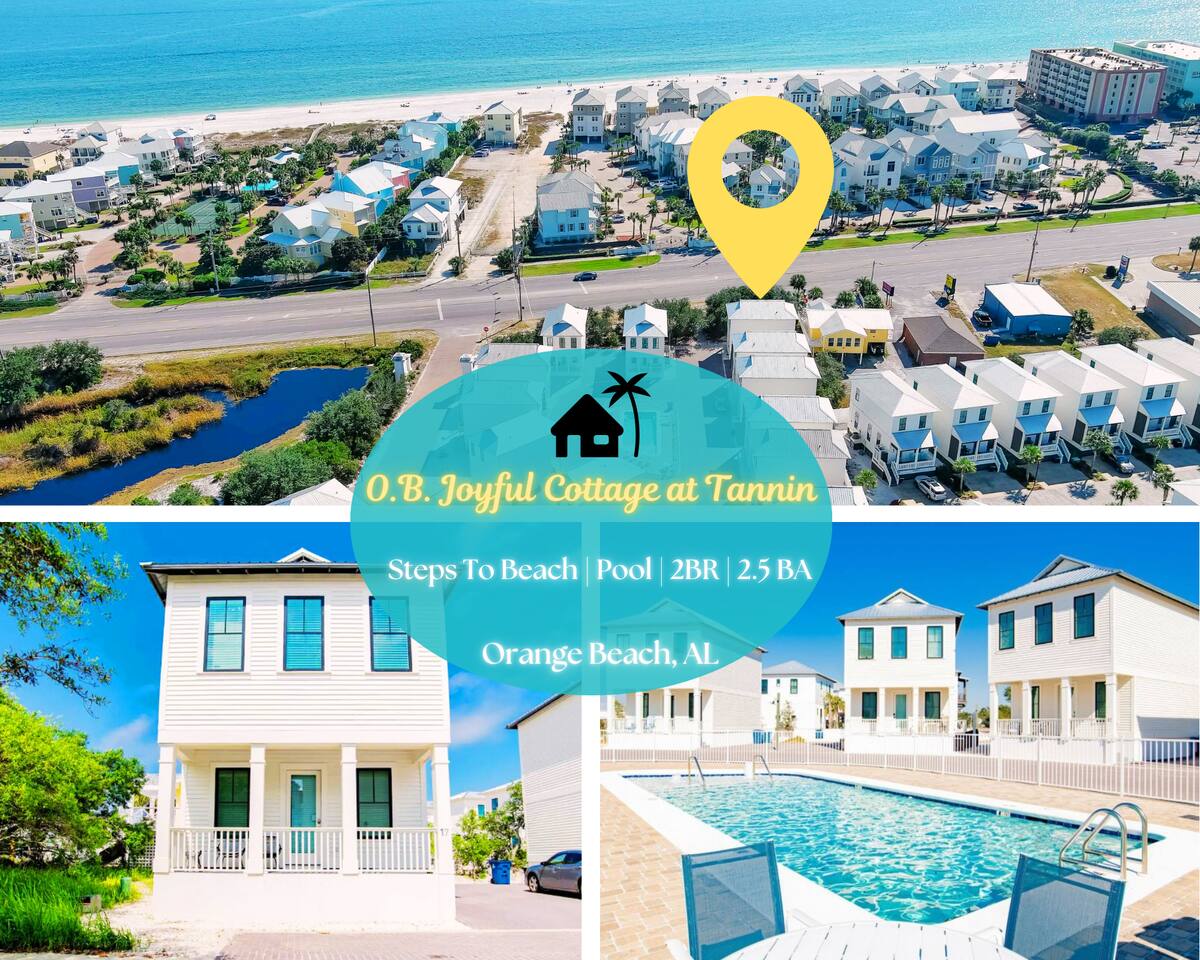 100 Steps To Beach*Pool*Private Patio*Tannin*2BR