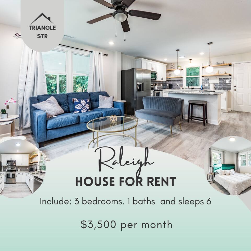 Chic ranch close to DT Raleigh - starts at $3.5k/m