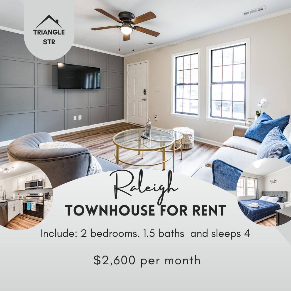 2 bdrTonwhome near DT Raleigh starts at $2.6k/m