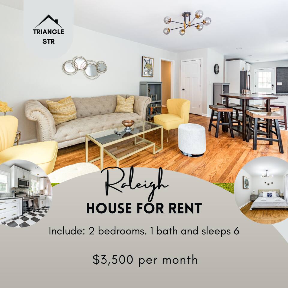 Charming 2BR Cabin in Raleigh - starts at $3.5k/mo