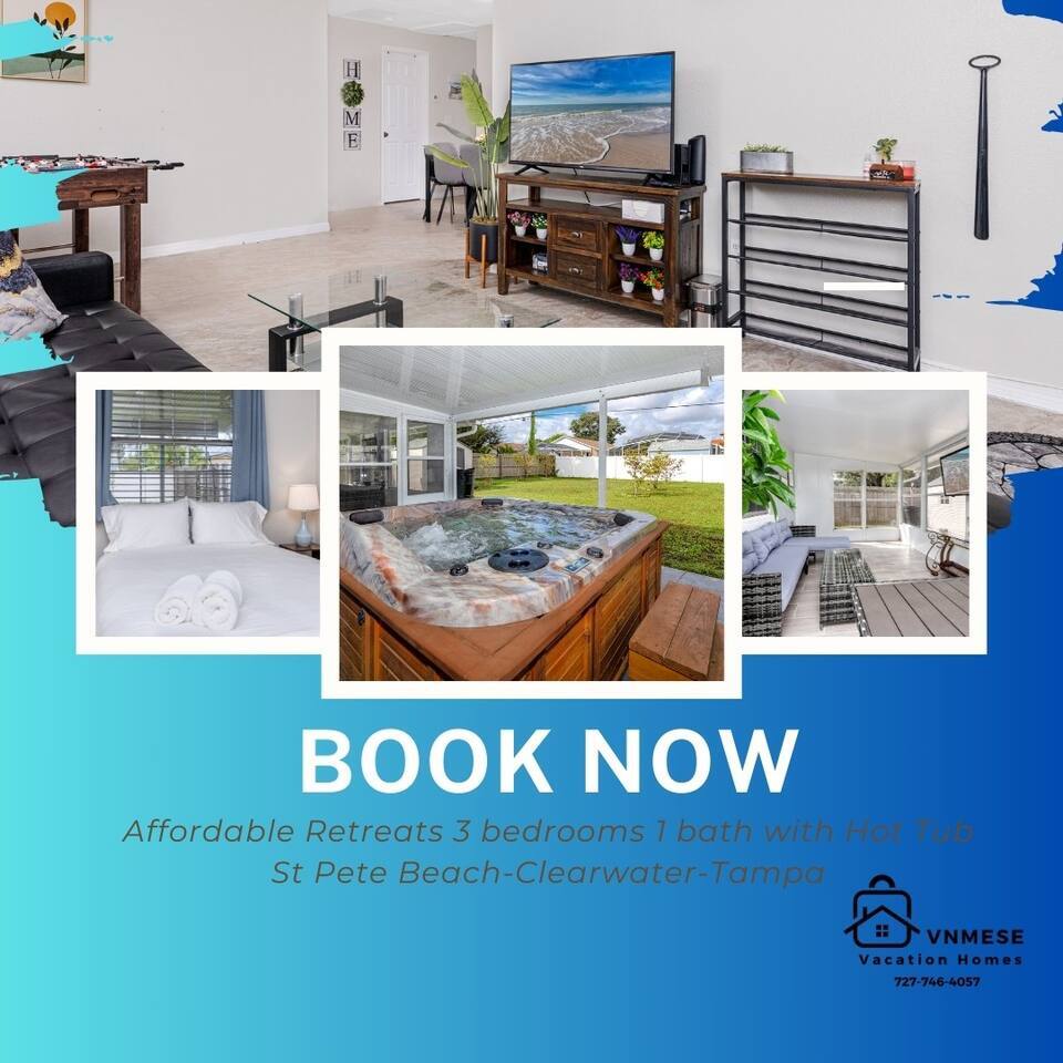 Affordable Retreats 4 BR 2 Bath for 8 w/HotTub