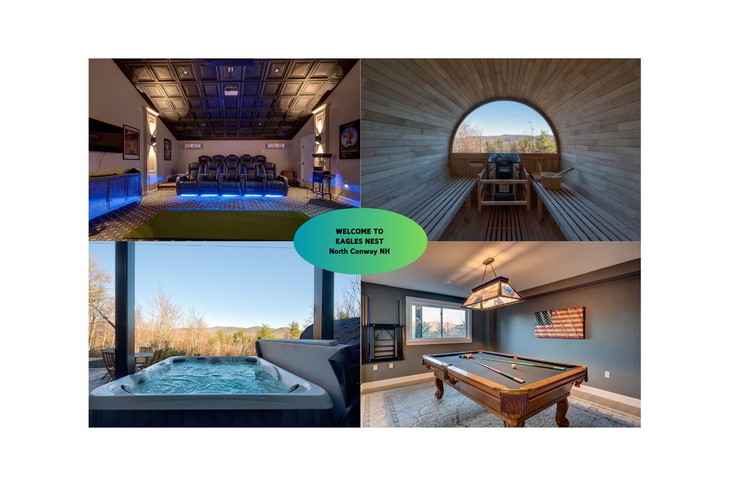 Conway Retreat: Hot Tub, Sauna, Theater, Sleeps 16