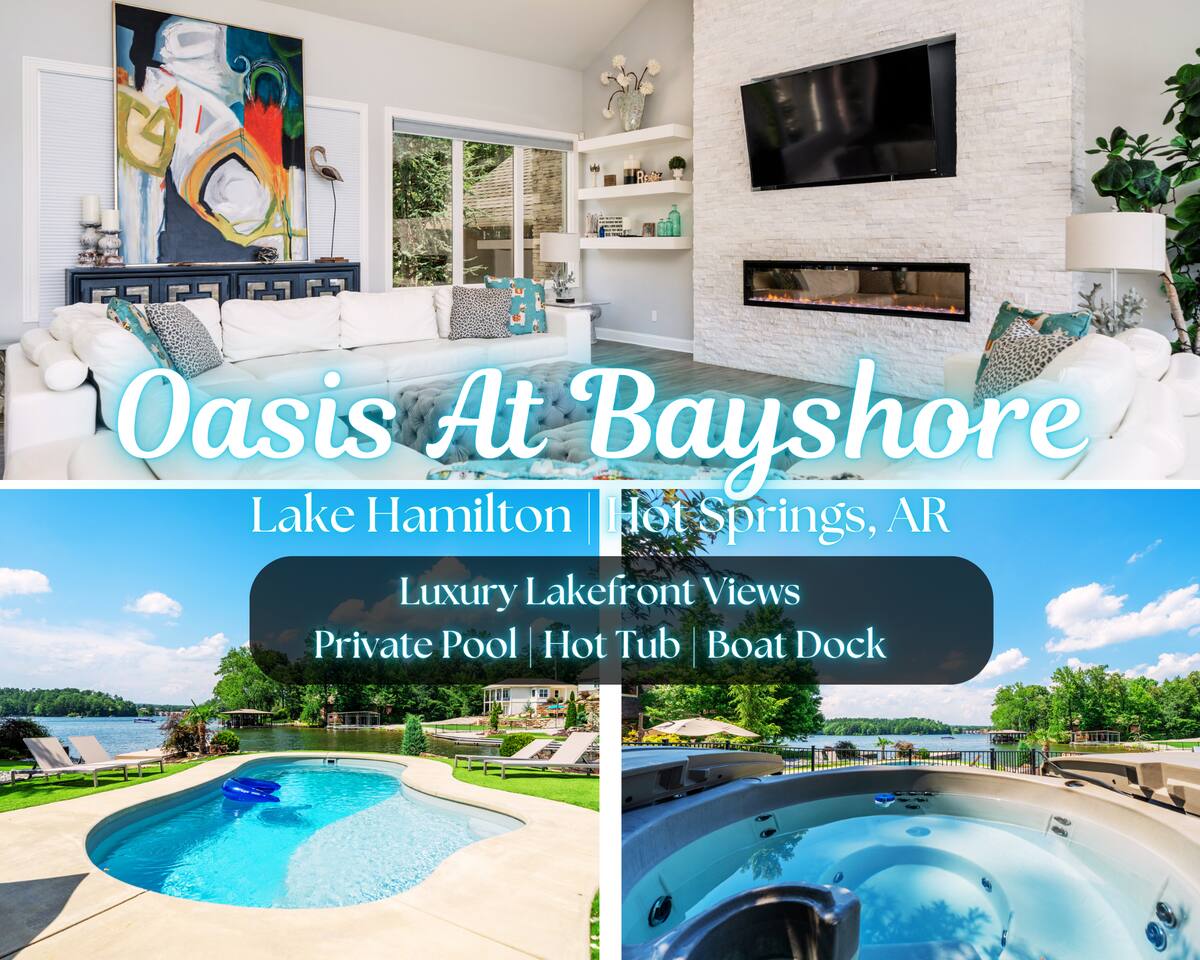 Luxury Lakefront Oasis*Private Pool*Hot Tub*Views