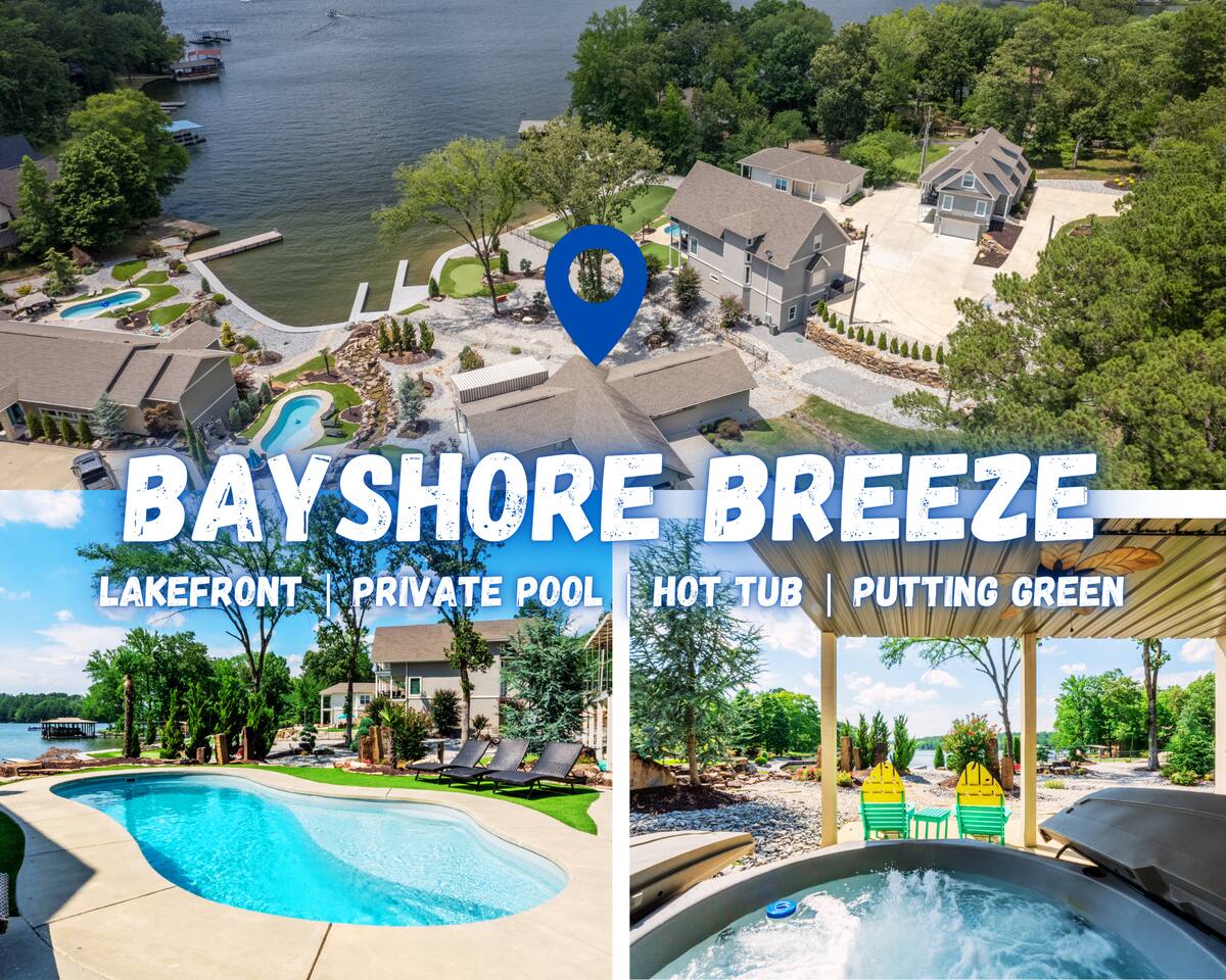 Lakefront Views*Private Pool*Hot Tub*Boat Slip*5BR