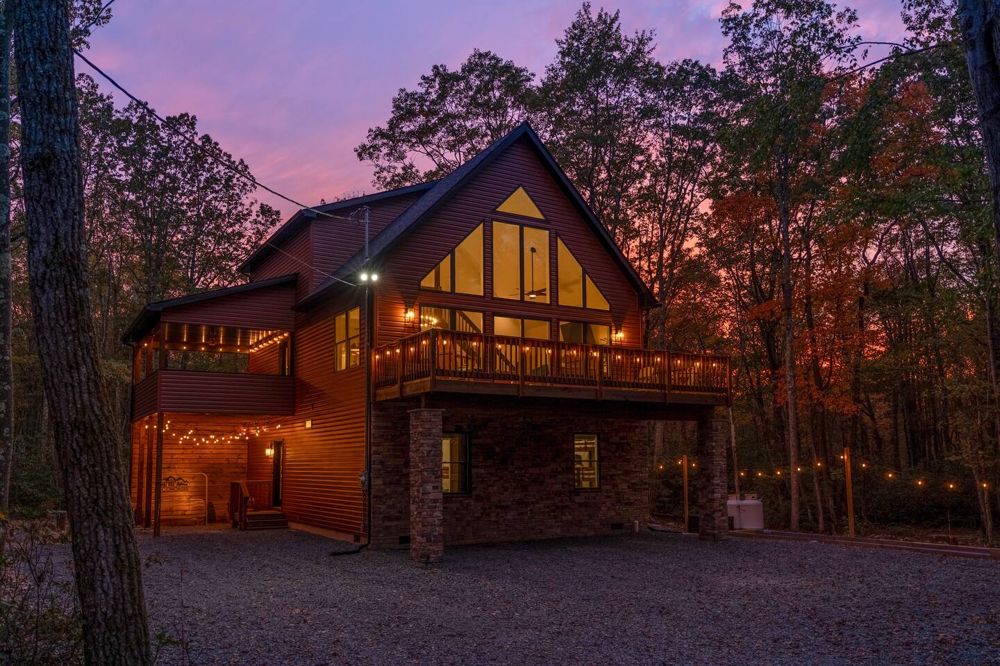 Sunset at the chalet
