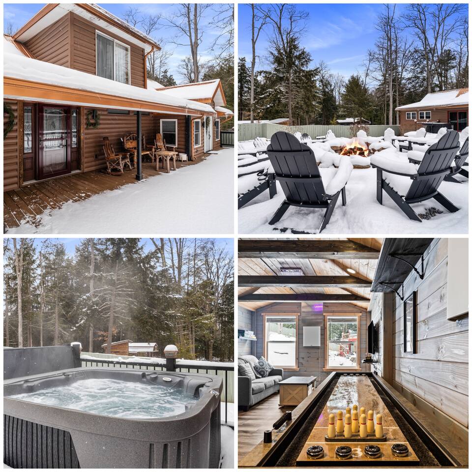 Fireplace*Hottub*Game Room*Sleeps 12