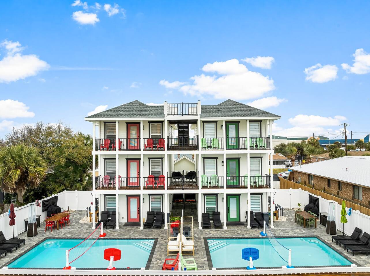 Slps 22!Dogs OK,2 Homes,2 Pools-Golf-Games,Nr Bch!