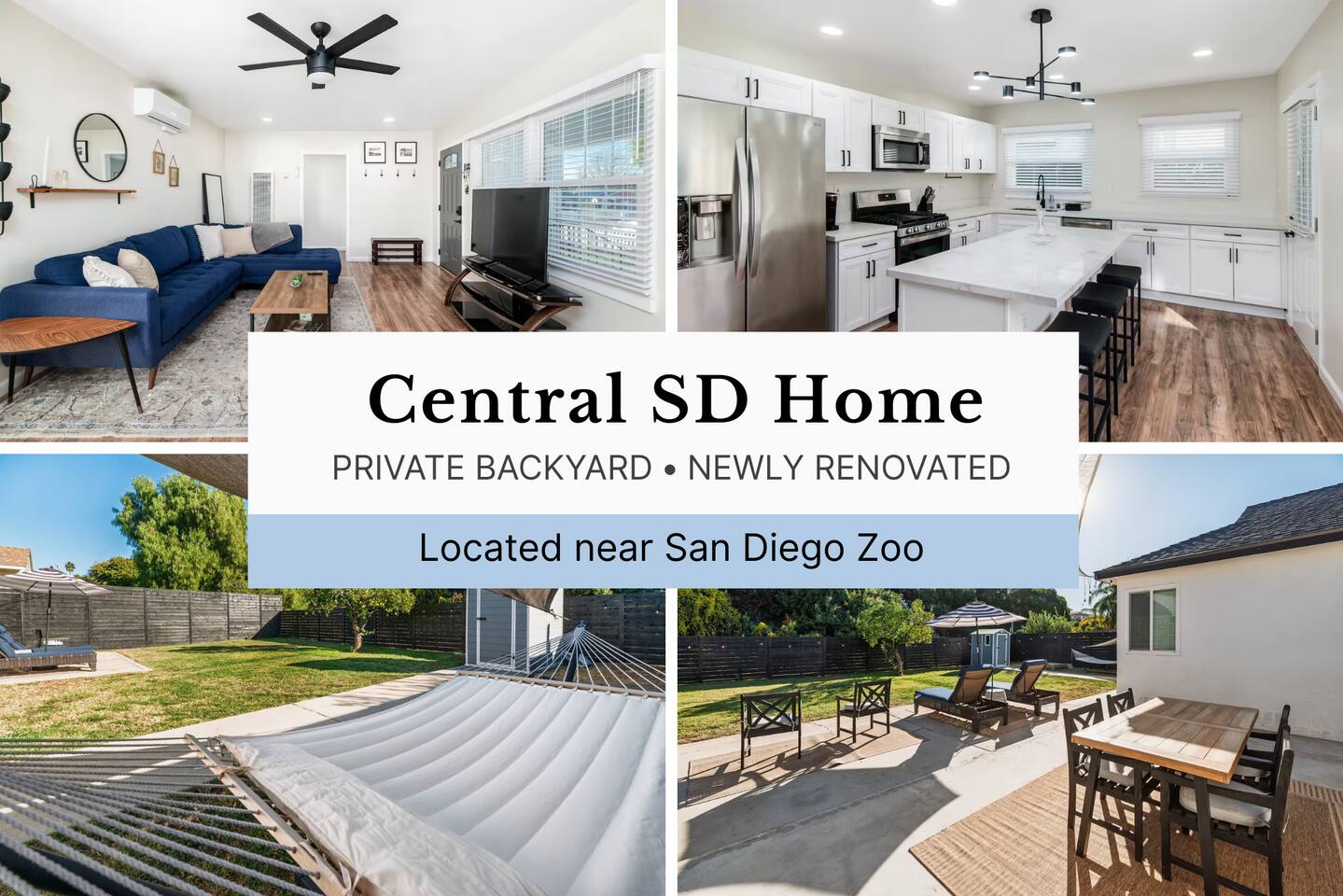 Central SD Home-Close to Downtown-Private Backyard