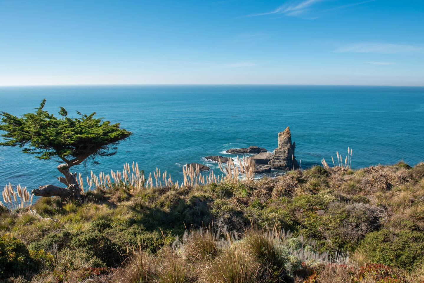 Majestic view of the ocean with rock formation would truly leave you in awe.
