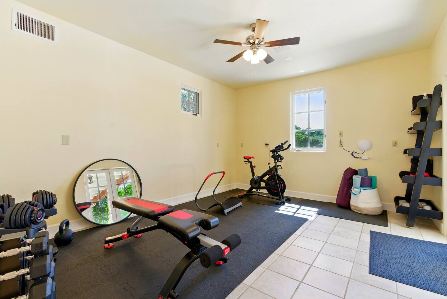 Stay active during your stay with our gym area, perfect for a quick workout to keep you energize
