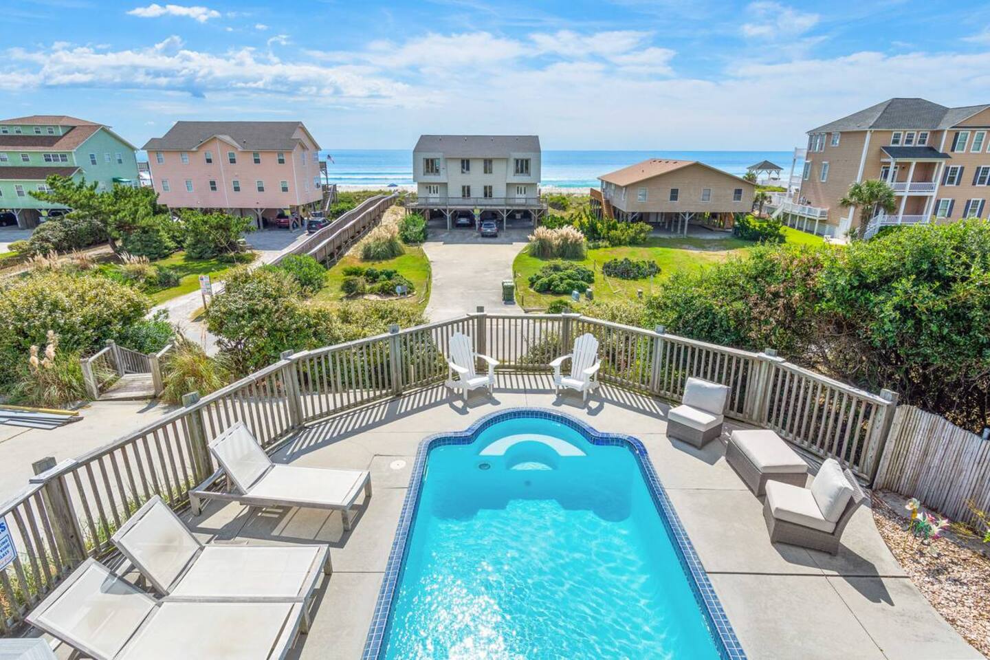 Multi Balcony Ocean View Home w/ Pool