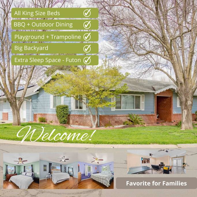 Yuba City 4 beds 2 ba Spacious Games Play