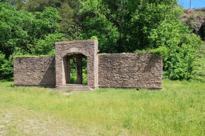 High school built in the 1800 and is located right across our creek on Hwy 374 W