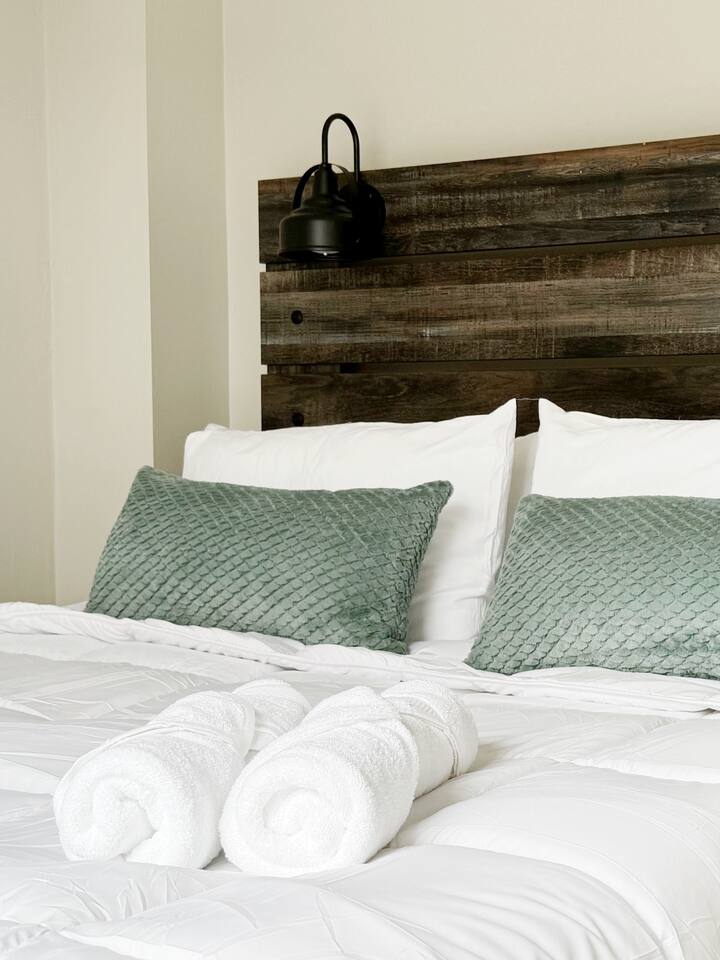 Spring Street Suites D | QUEEN 3BD/1BA Stylish Apt