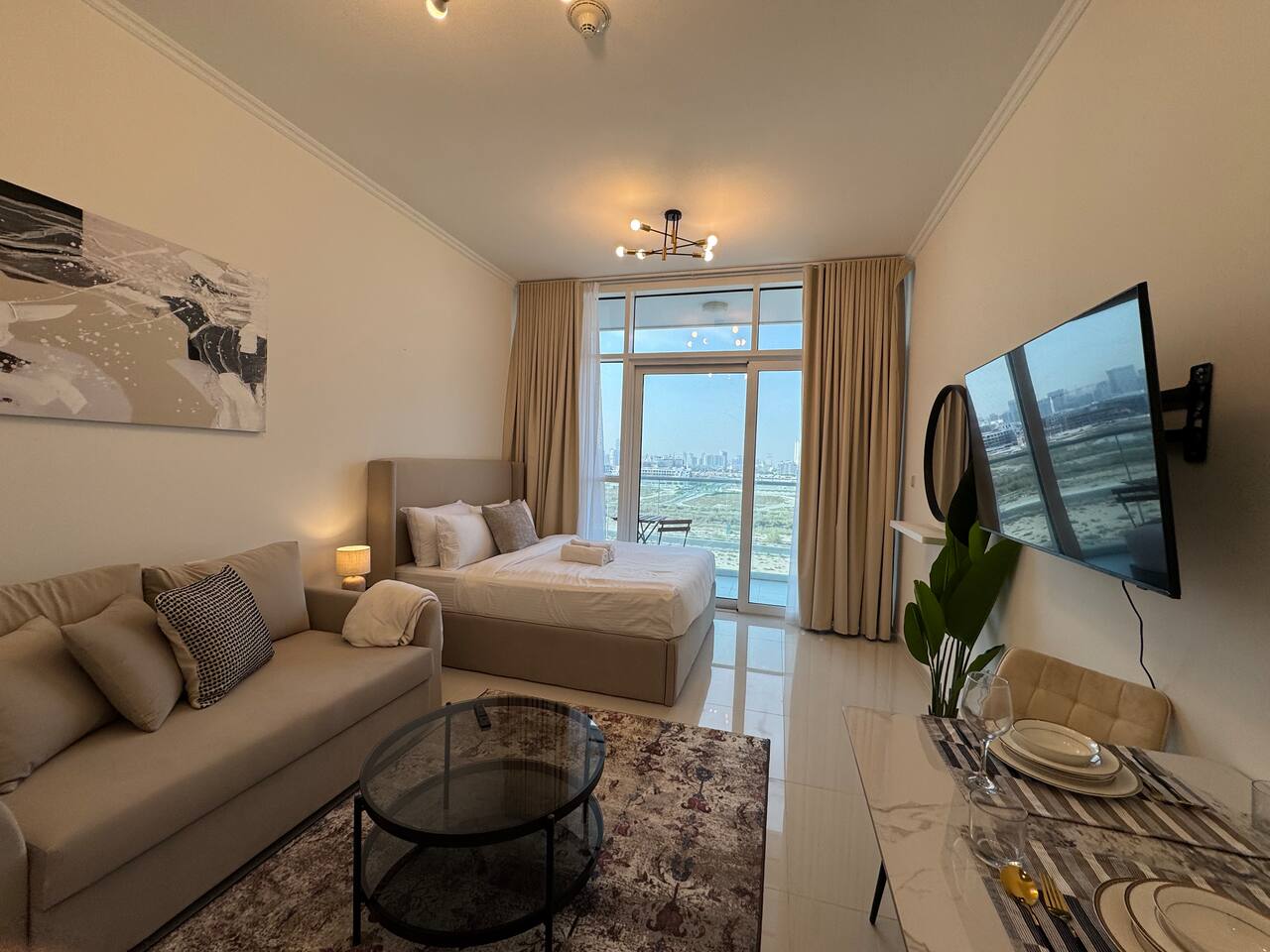 ASHRI HH | Elegant Studio in Damac Hills | Carson