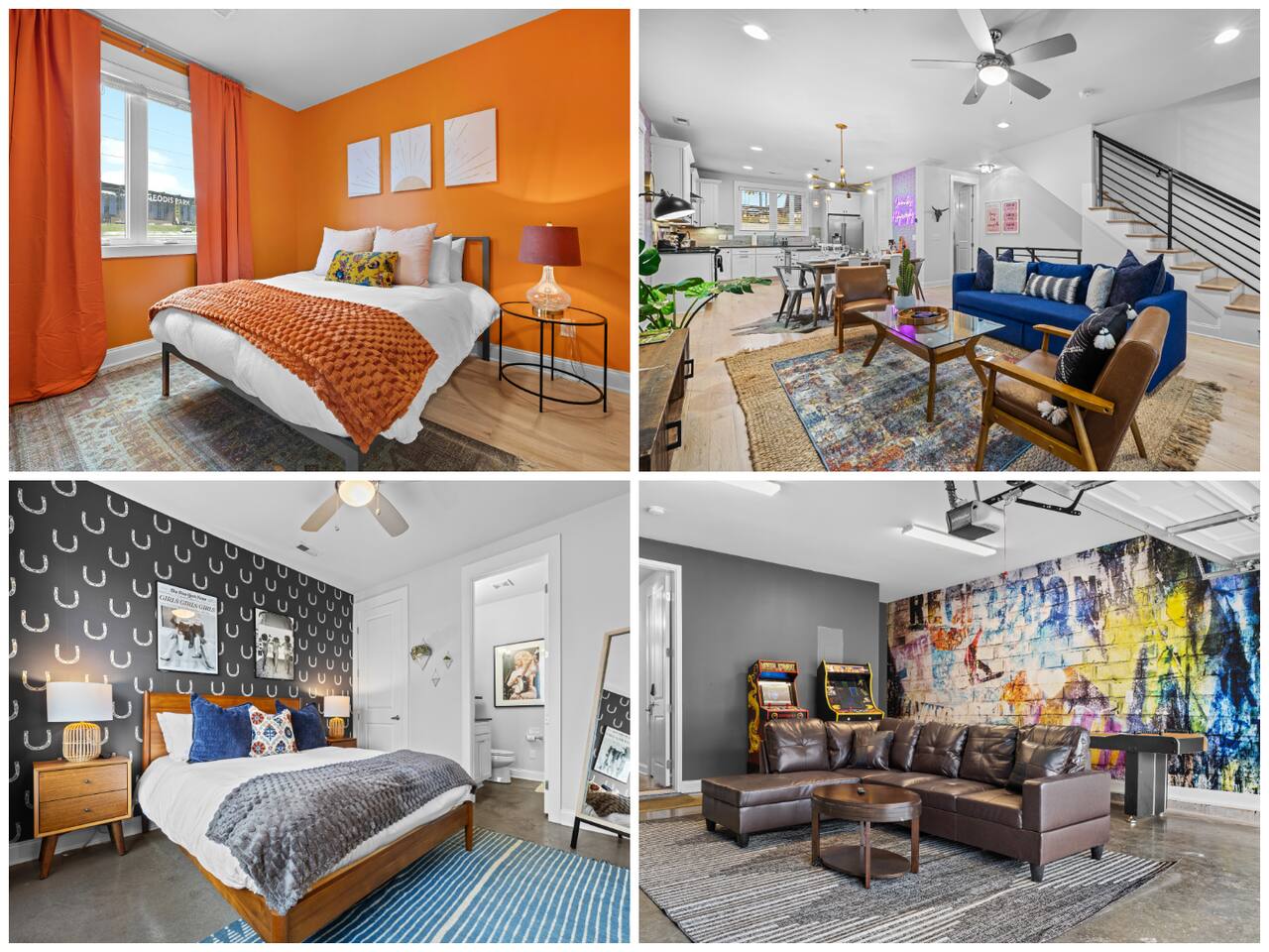 10 min to Broadway- Game Room & Geodis Park View
