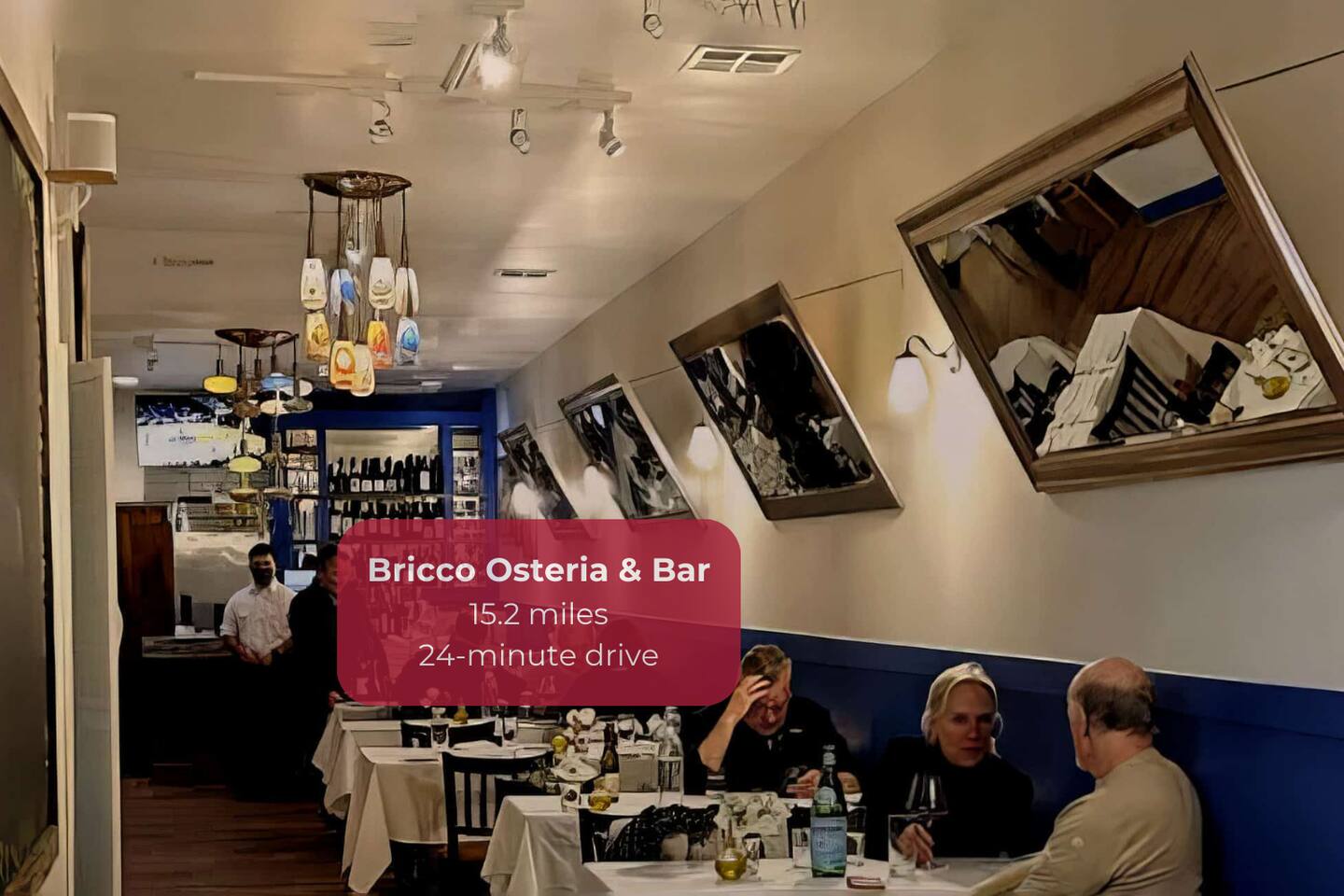 Indulge in elevated Italian cuisine at Bricco Osteria & Bar, a local favorite for fresh flavors.
