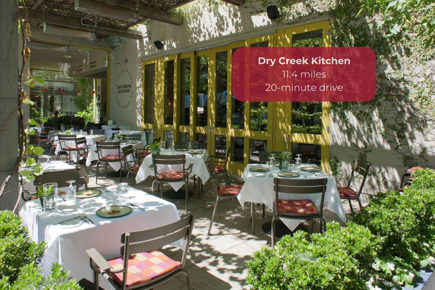 Dine in sophistication at Dry Creek Kitchen, blending local ingredients with wine country elegance.