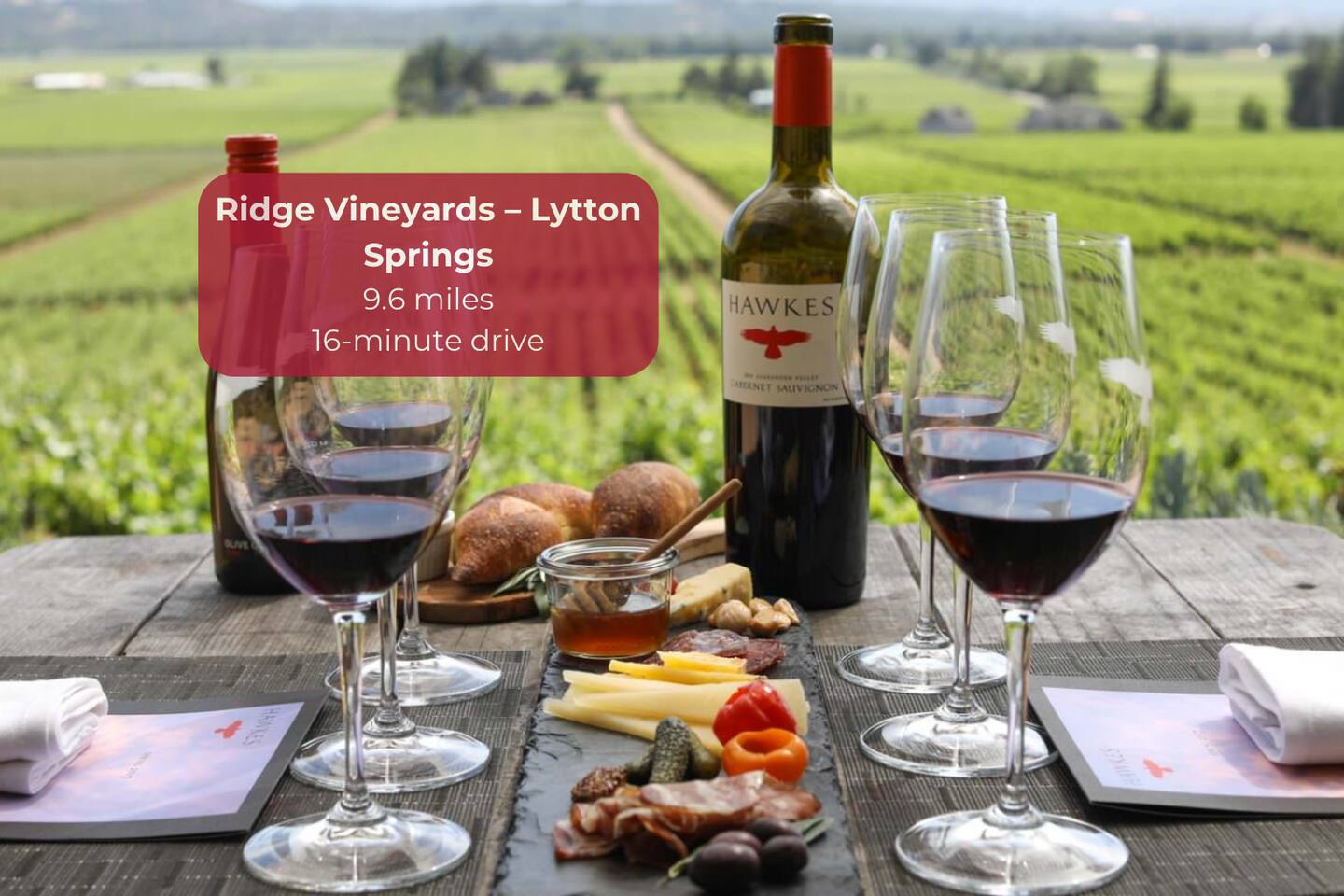 Iconic zinfandels and eco-friendly vineyards await at Ridge Vineyard’s Lytton Springs estate.