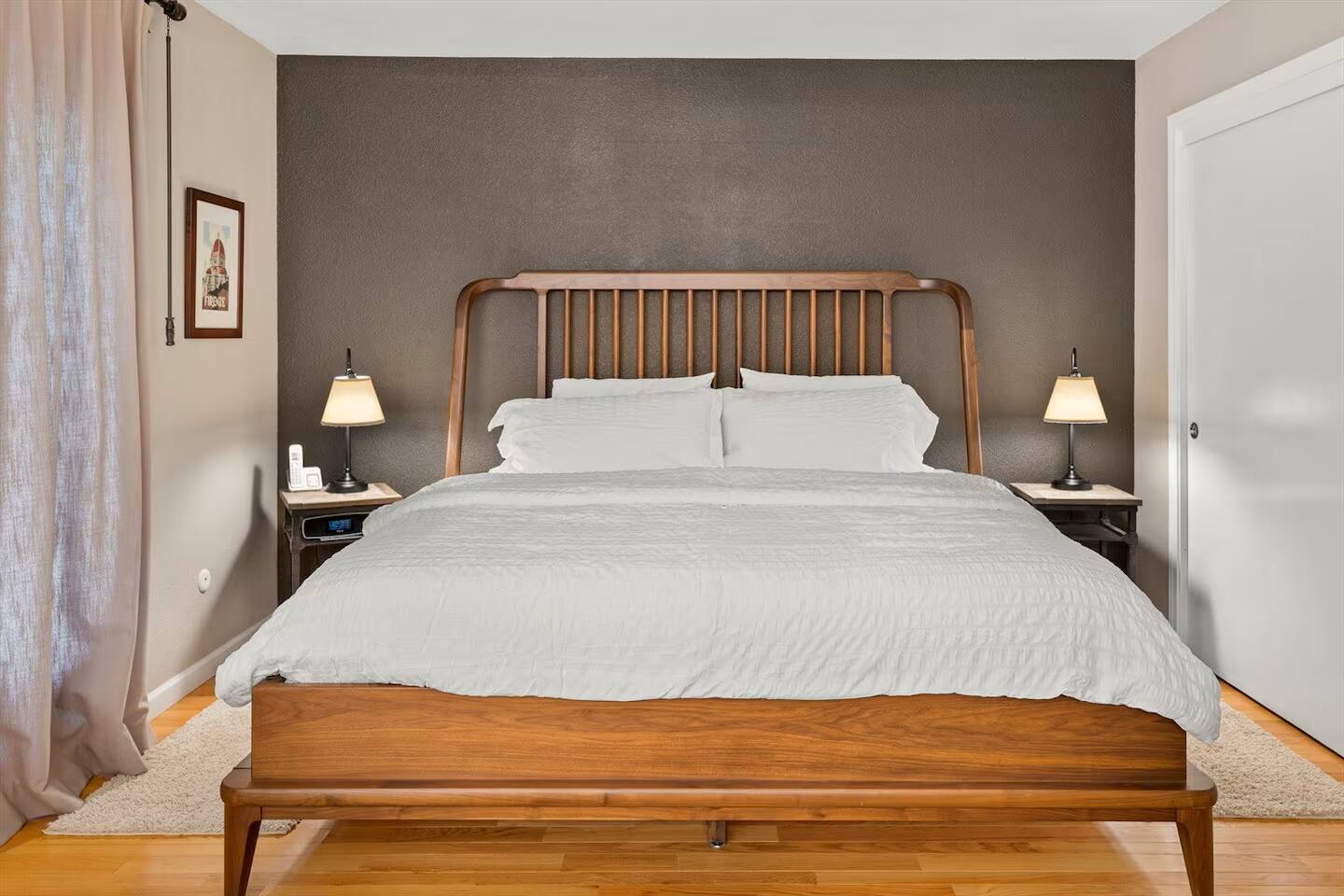 Or sink into the luxurious king bed, as the plush bedding promises a restful slumber after a long day of adventure.