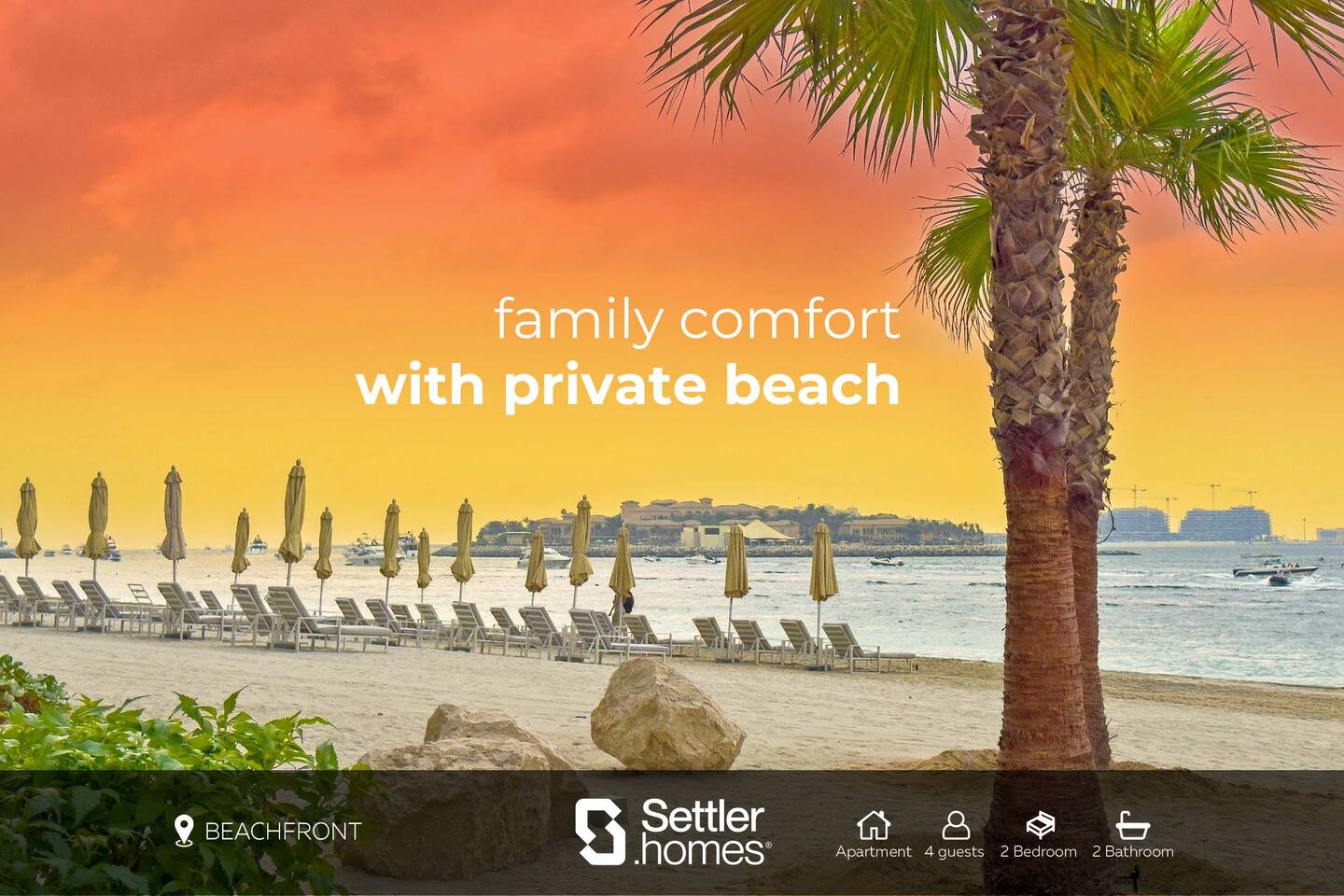 SettlerHomes | Lux Emaar Beachfront |Private Beach
