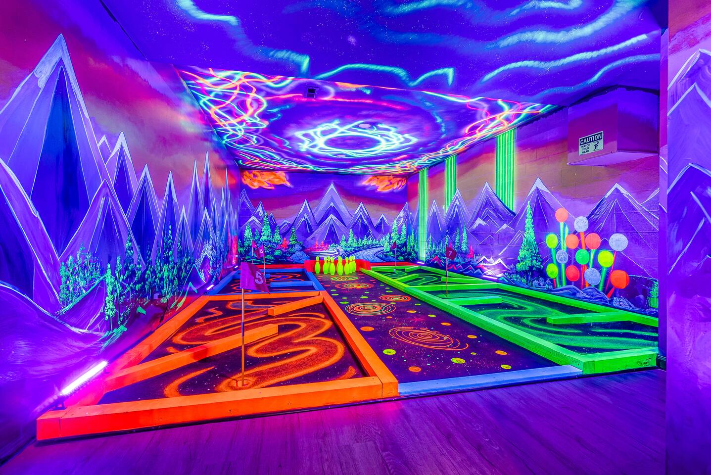 OMG! Indoor Mini Golf, Bowling, Theater, Hot Tub