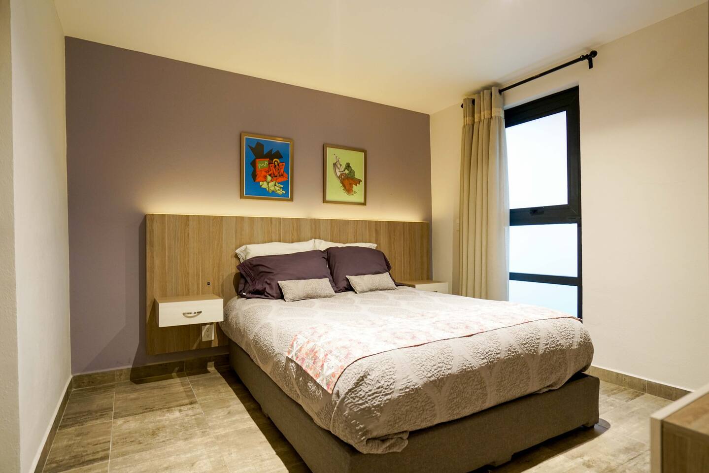 Cozy Double Room on Terrace in La Condesa