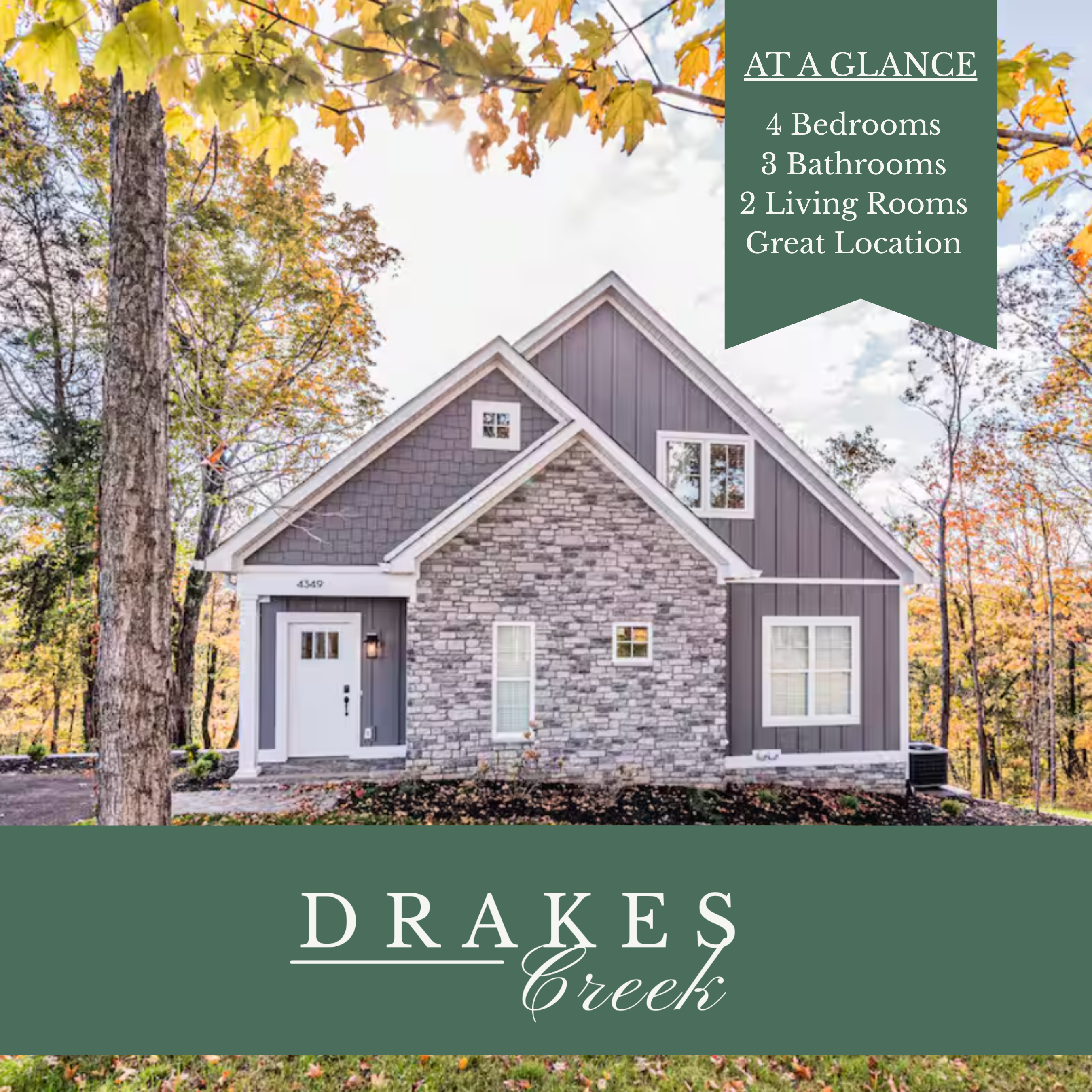 Drakes Creek: For the Family - 4BR Spring Retreat
