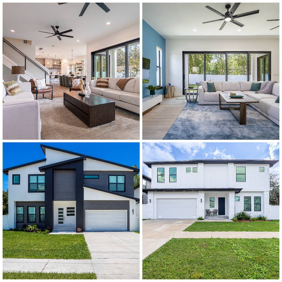 2 Luxury New Homes Side By Side with 12 Bedrooms