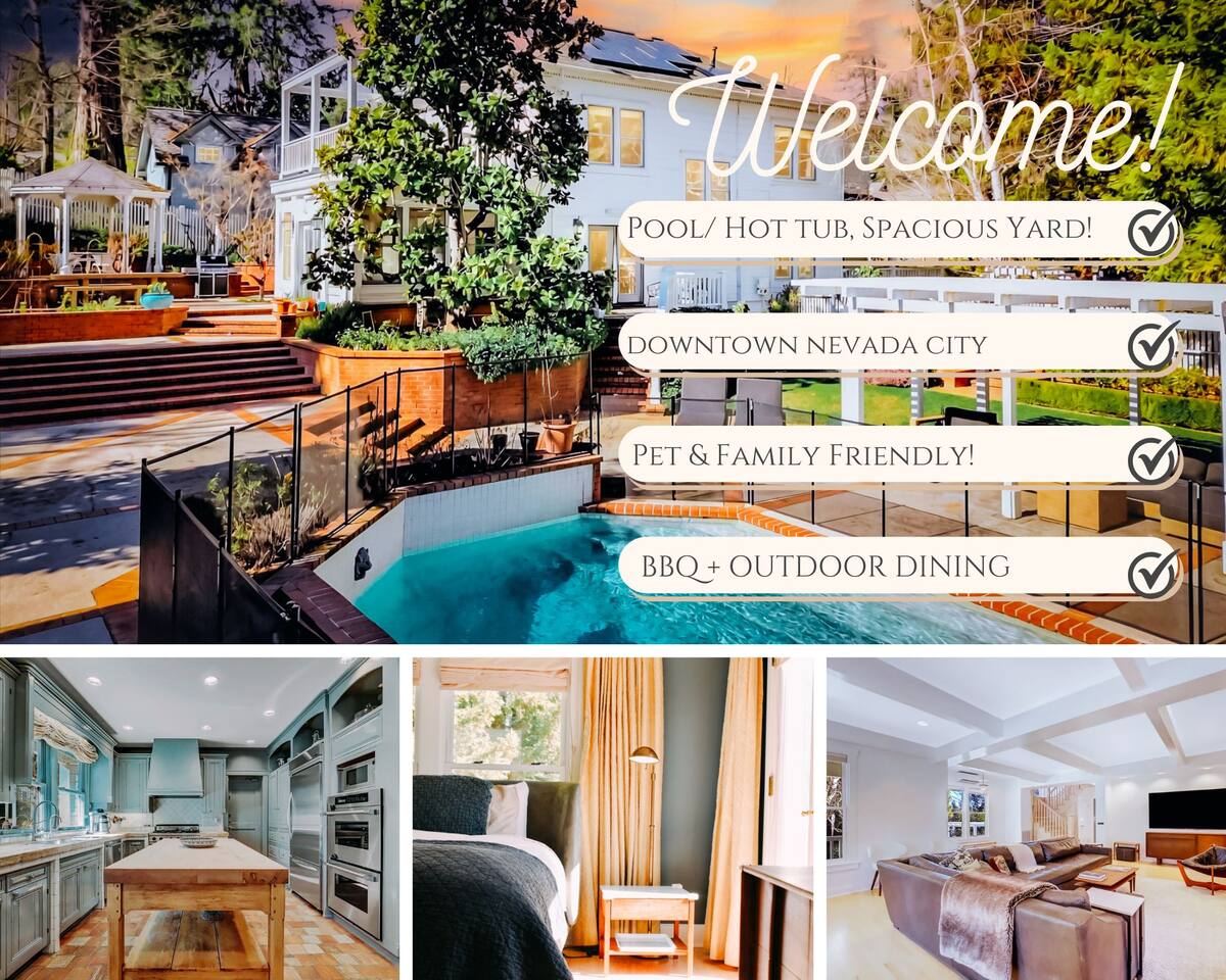 Modern Victorian Downtown NC/Pool/Spa/Spacious