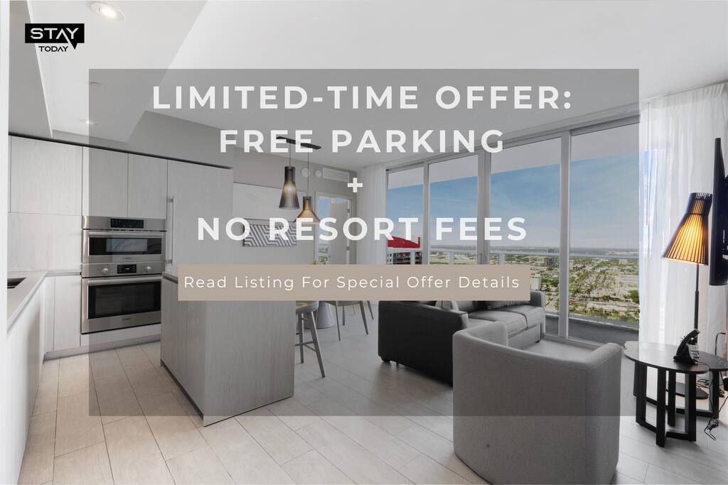 Luxe 3BDR w Resort Perks Rooftop pool/Gym/Hot tub