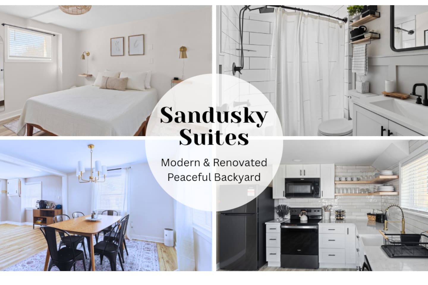 Sandusky Suites- lower Apt- 8min to LU/4min to UL