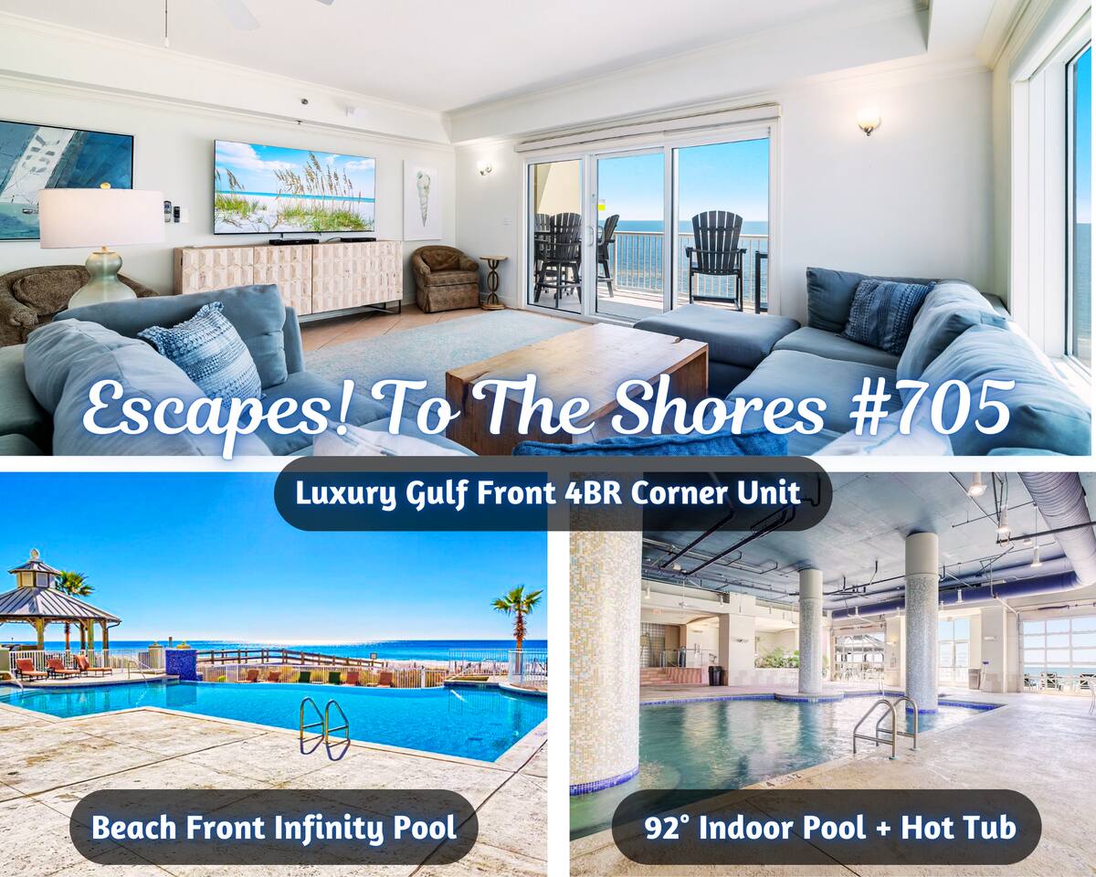 Gulf Front*Stunning Beach View*Heated Pool*Hot Tub