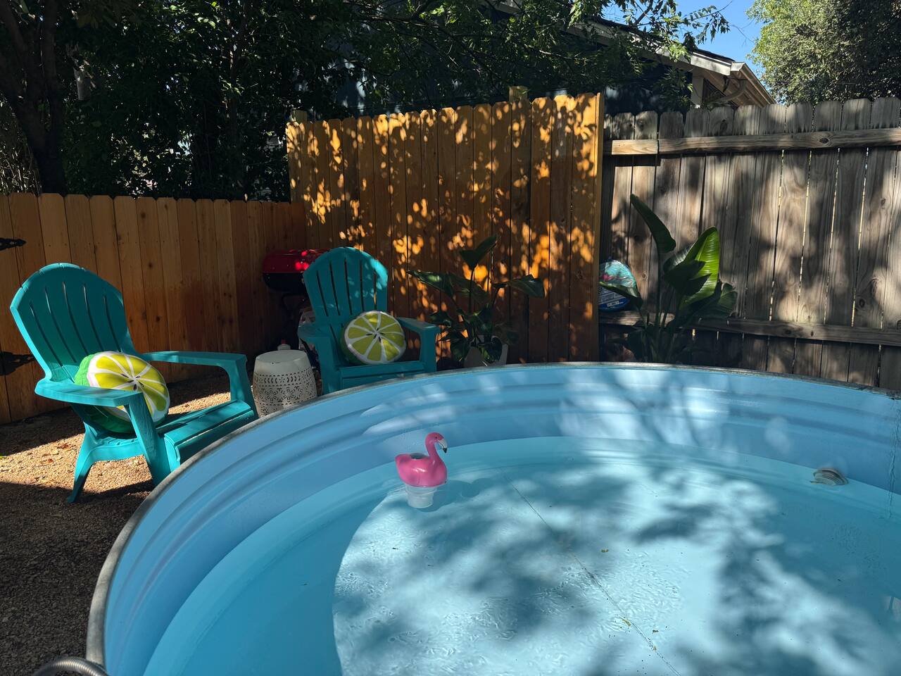Fully-stocked home w/cowboy pool & luxury beds
