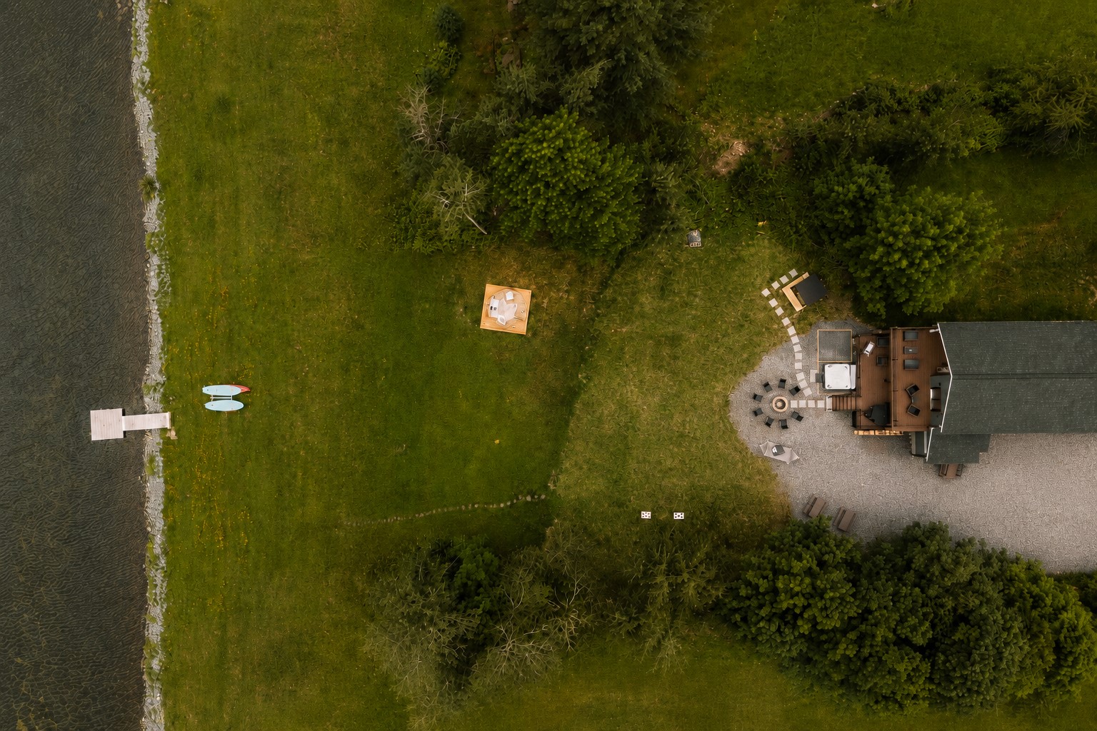 Lux 7bd-Lake-Hot tub-Sauna-Arcade-Fire pit-Dome