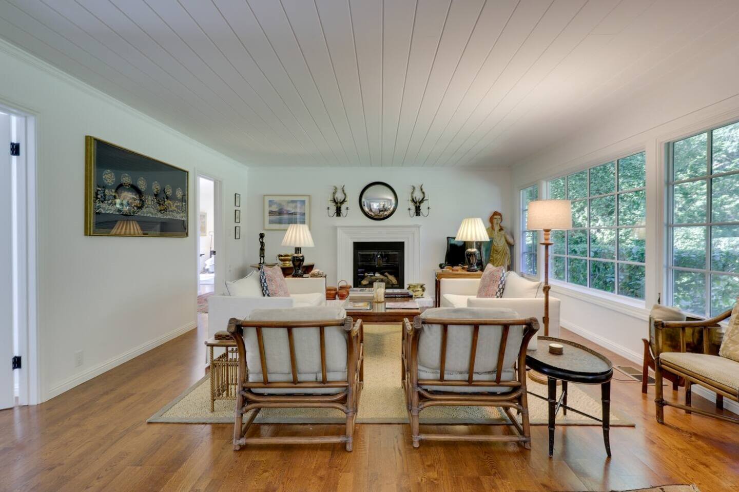 Living Room 1 is a welcoming space to gather, relax, and share stories with loved ones.