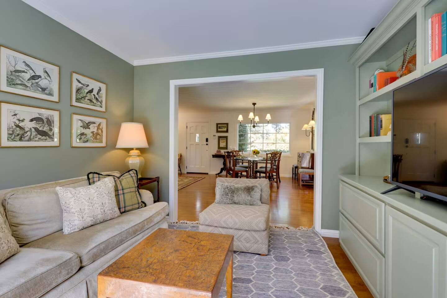 Kick back and unwind in the TV room, complete with a smart TV for movie nights and streaming your favorites.