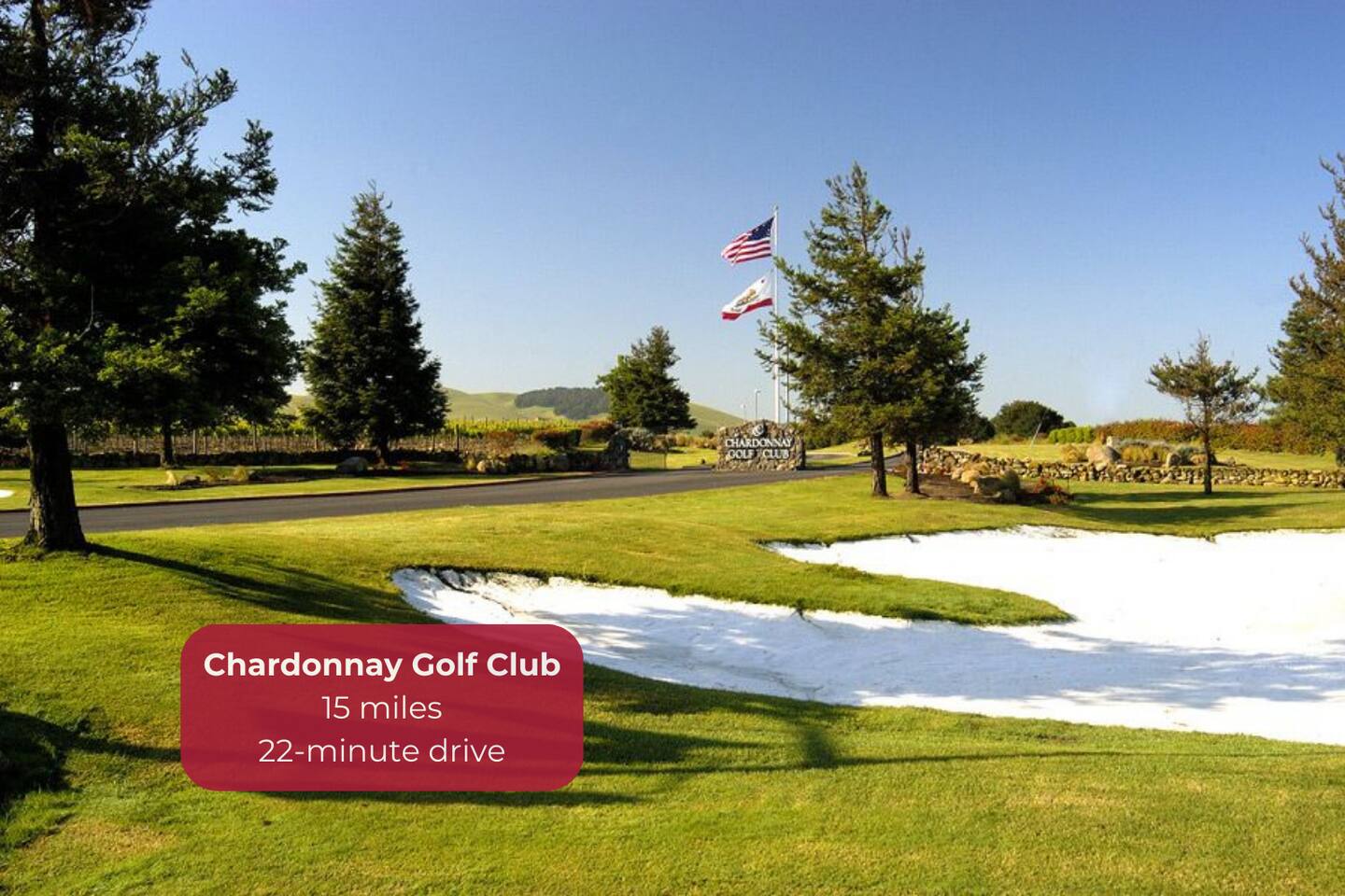 Perfect for a round of golf surrounded by stunning vineyards.